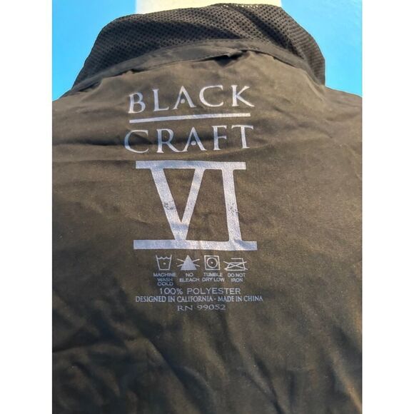 NWOT Black Craft VI Cult Windbreaker Jacket Camo Blk Hood 2 Pockets Zip XXL 3XL - Picture 7 of 7